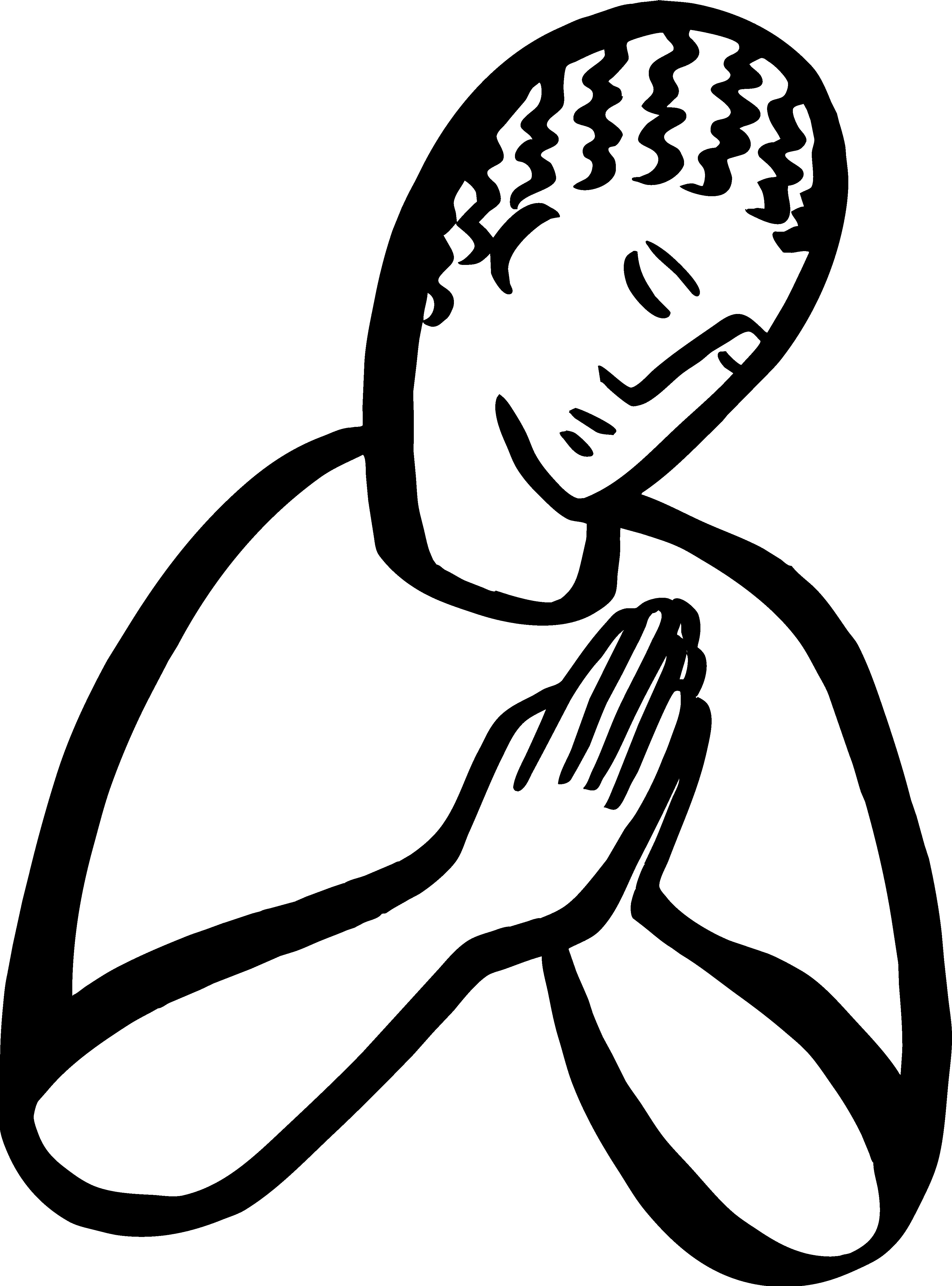 Icon2 Prayer (BW) (Clip Art) | First English Lutheran Church | Austin ...